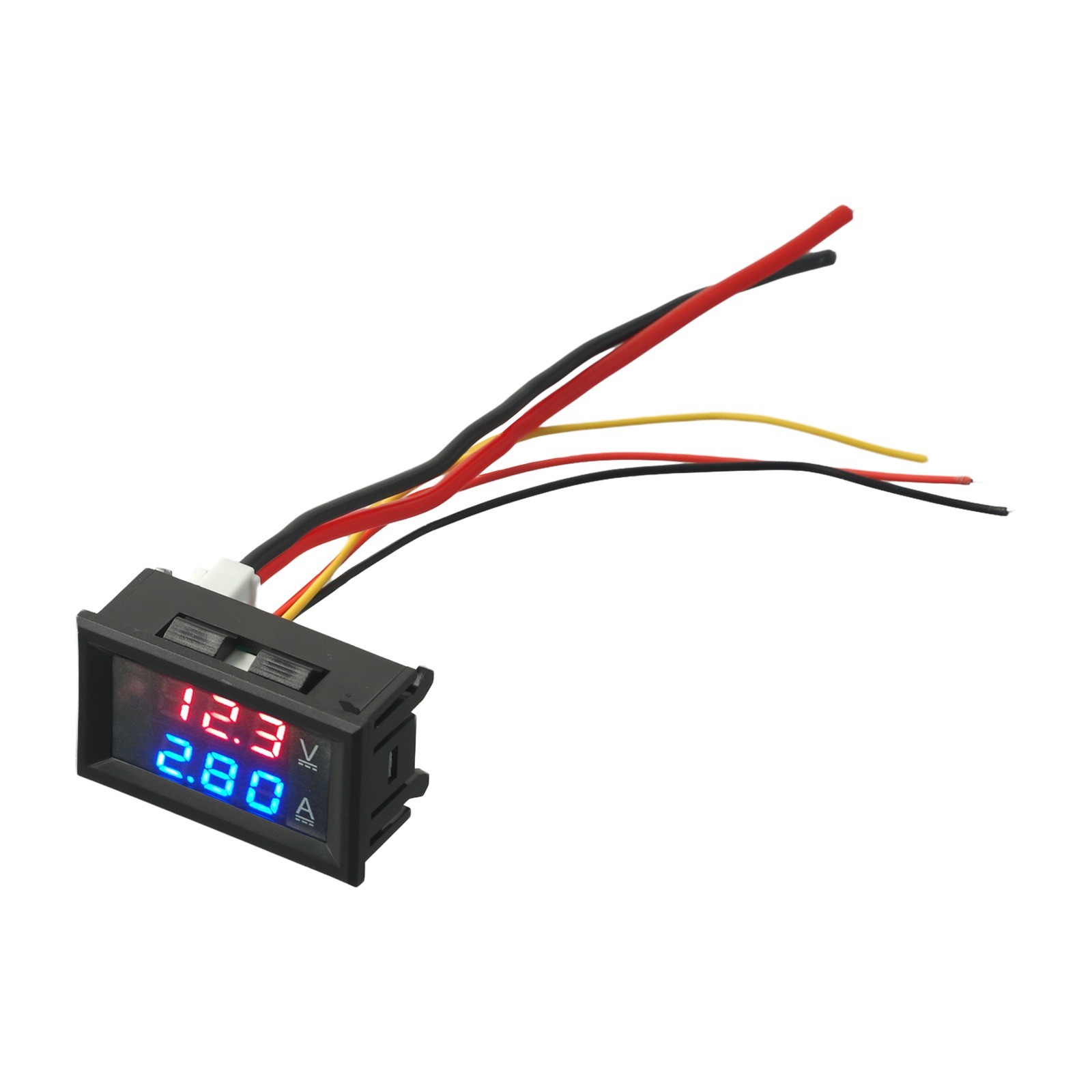 Dc 100V 10A Voltmeter Amperemeter Blau+ Rot LED Doppelt Digital Volt Amp-Meter - Bild 42 von 47