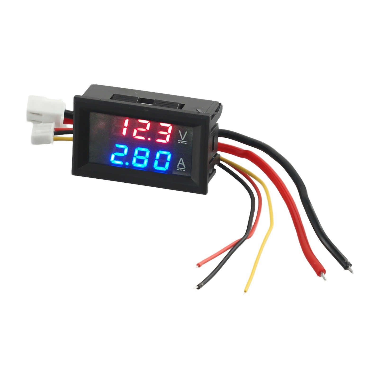 Dc 100V 10A Voltmeter Amperemeter Blau+ Rot LED Doppelt Digital Volt Amp-Meter - Bild 46 von 47