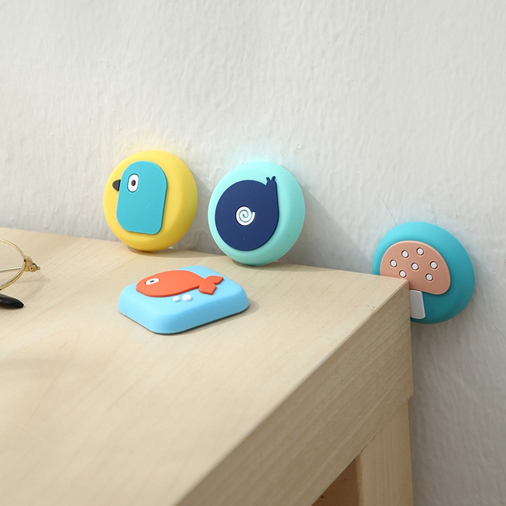 PVC Material Door Stopper Buffer Wall Protector for Furniture Cartoon Design - Picture 20 of 29