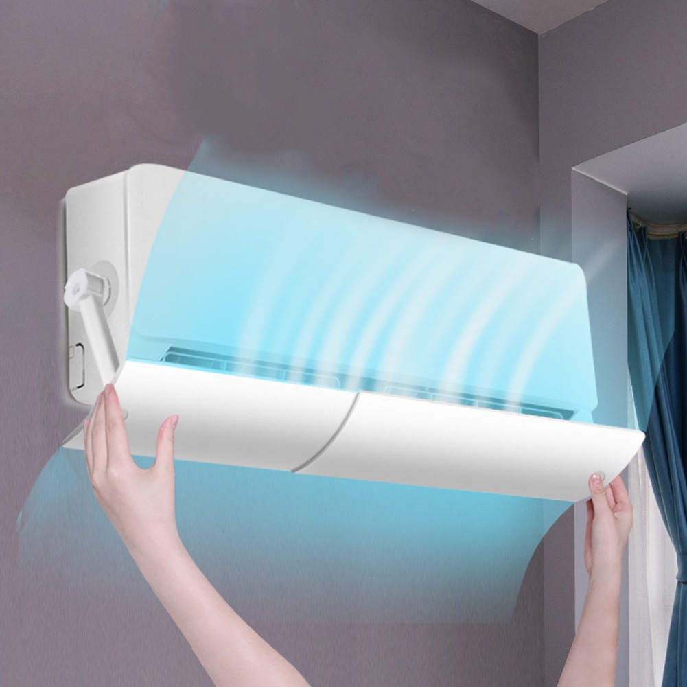 Klimaanlagen Windabweiser – Wandmontierter Luftauslassverschluss, ABS-Kunststoff, 56-92 Cm Verstellbar
