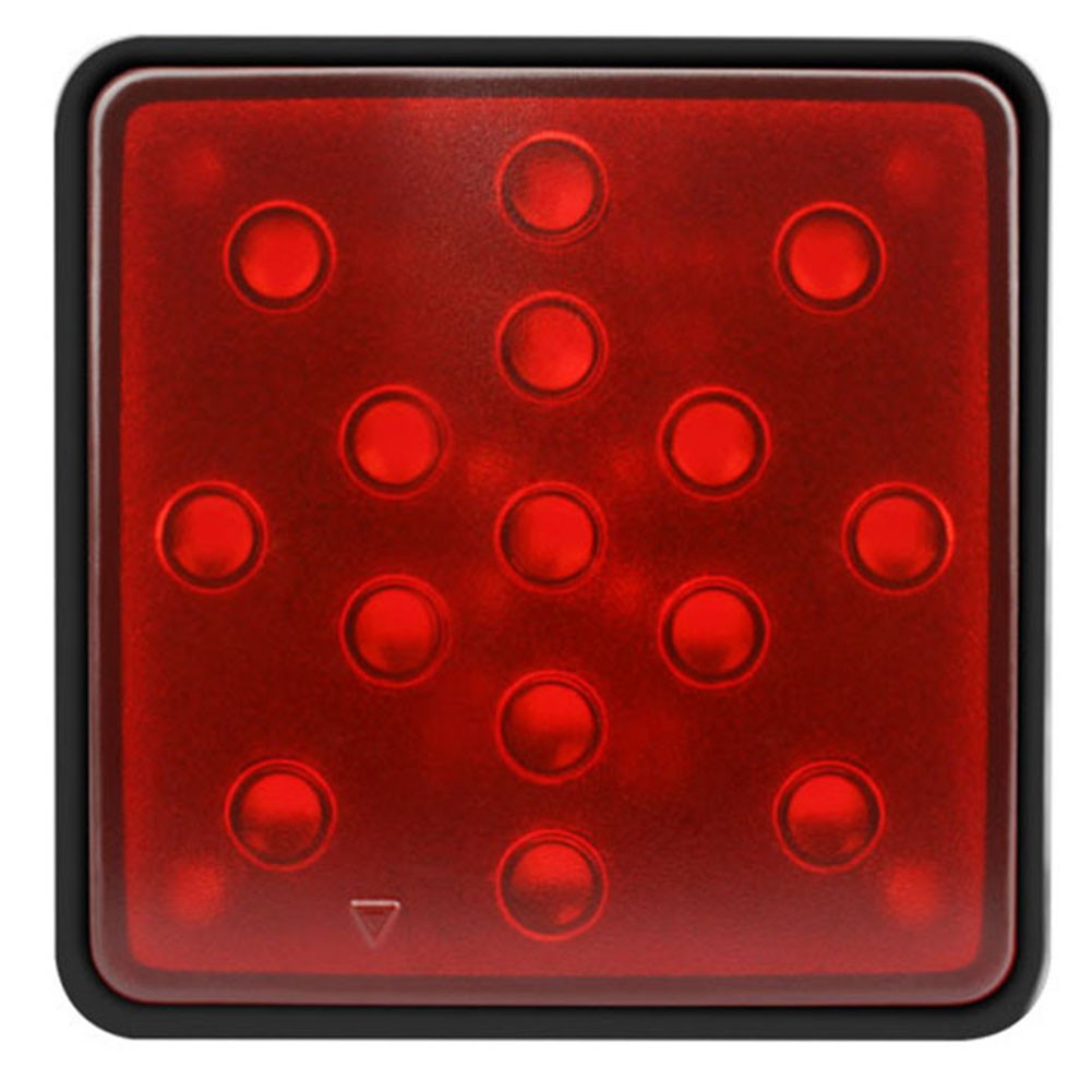 Premium ABS Material on 2'' Trailer Hitch Receiver Cover with LED Brake Lights - Picture 31 of 46