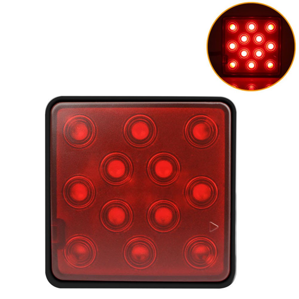Premium ABS Material on 2'' Trailer Hitch Receiver Cover with LED Brake Lights - Picture 43 of 46