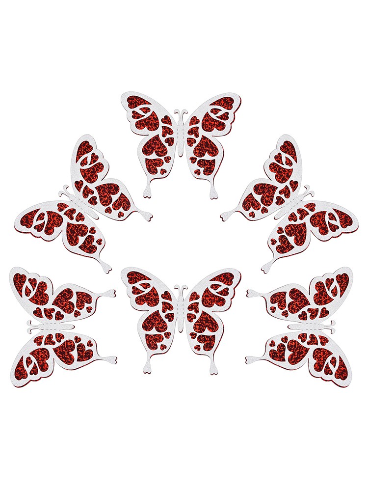 Hochwertige Aufkleber Wandsticker 3D Schmetterling Folie Druck zufällig Winkel - Bild 29 von 32