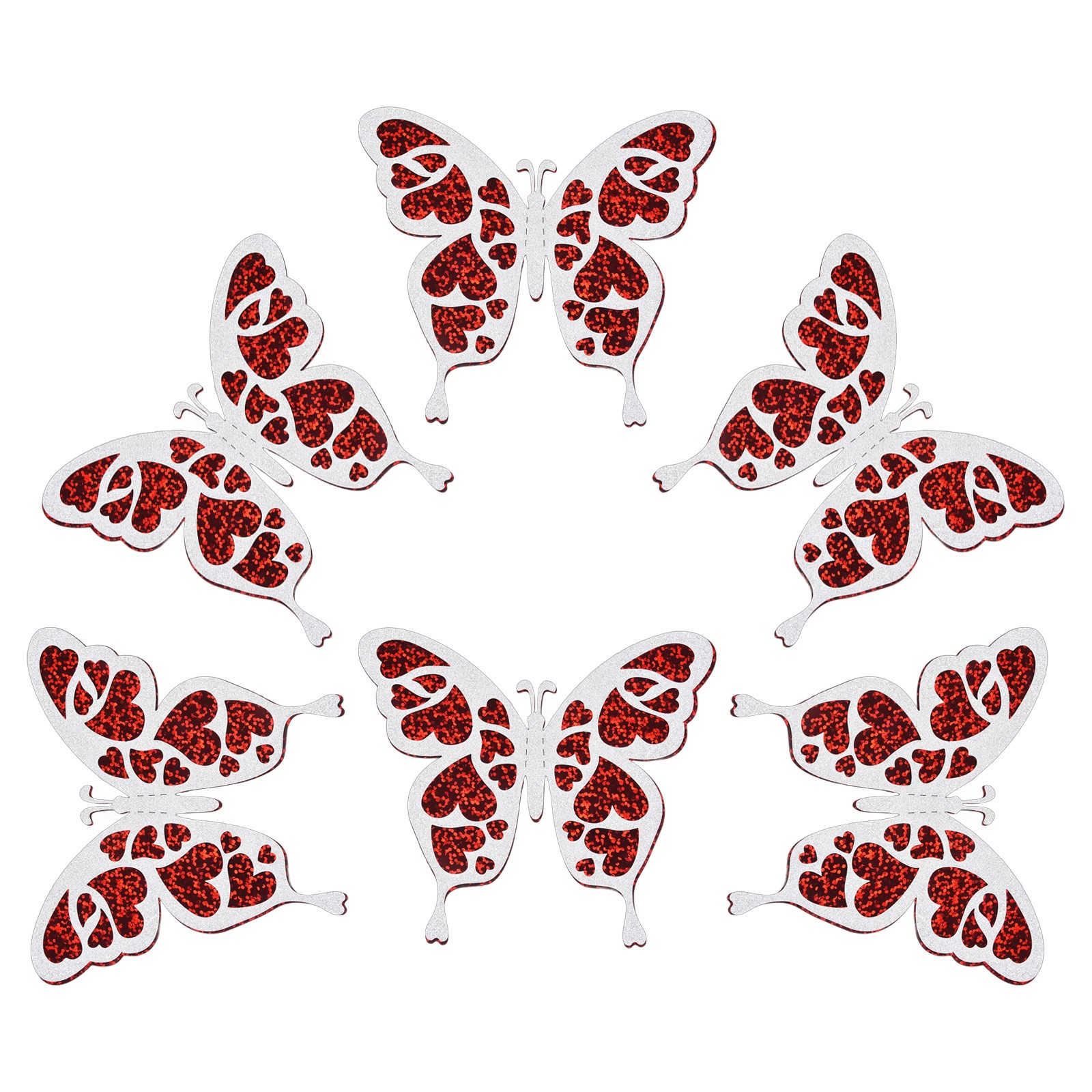 Hochwertige Aufkleber Wandsticker 3D Schmetterling Folie Druck zufällig Winkel - Bild 27 von 32