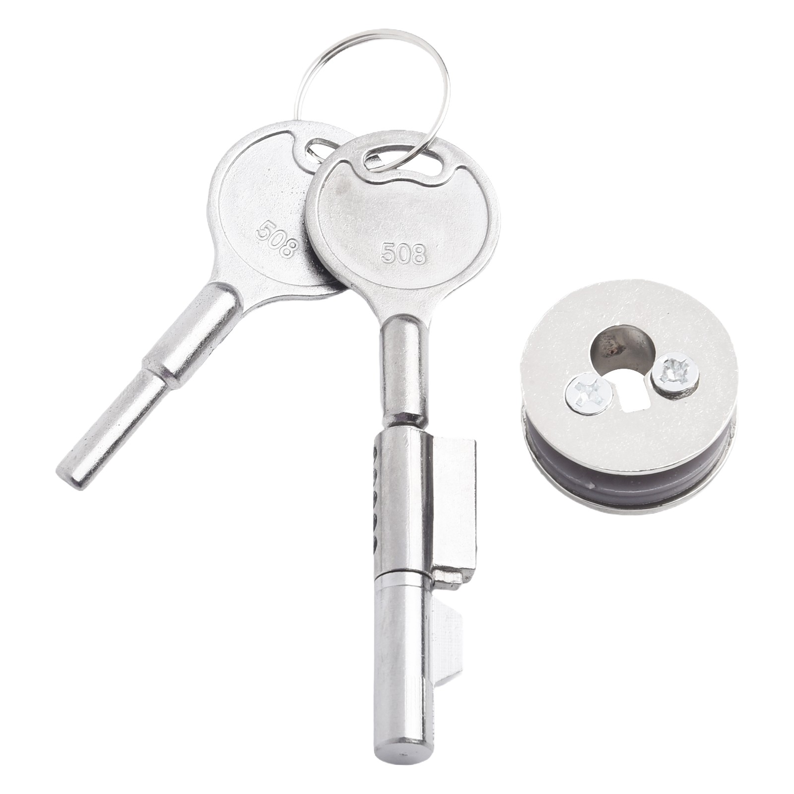 Display case Sliding Glass Door Lock with Keys Counter jewelry cabinet Hardware - Picture 35 of 36