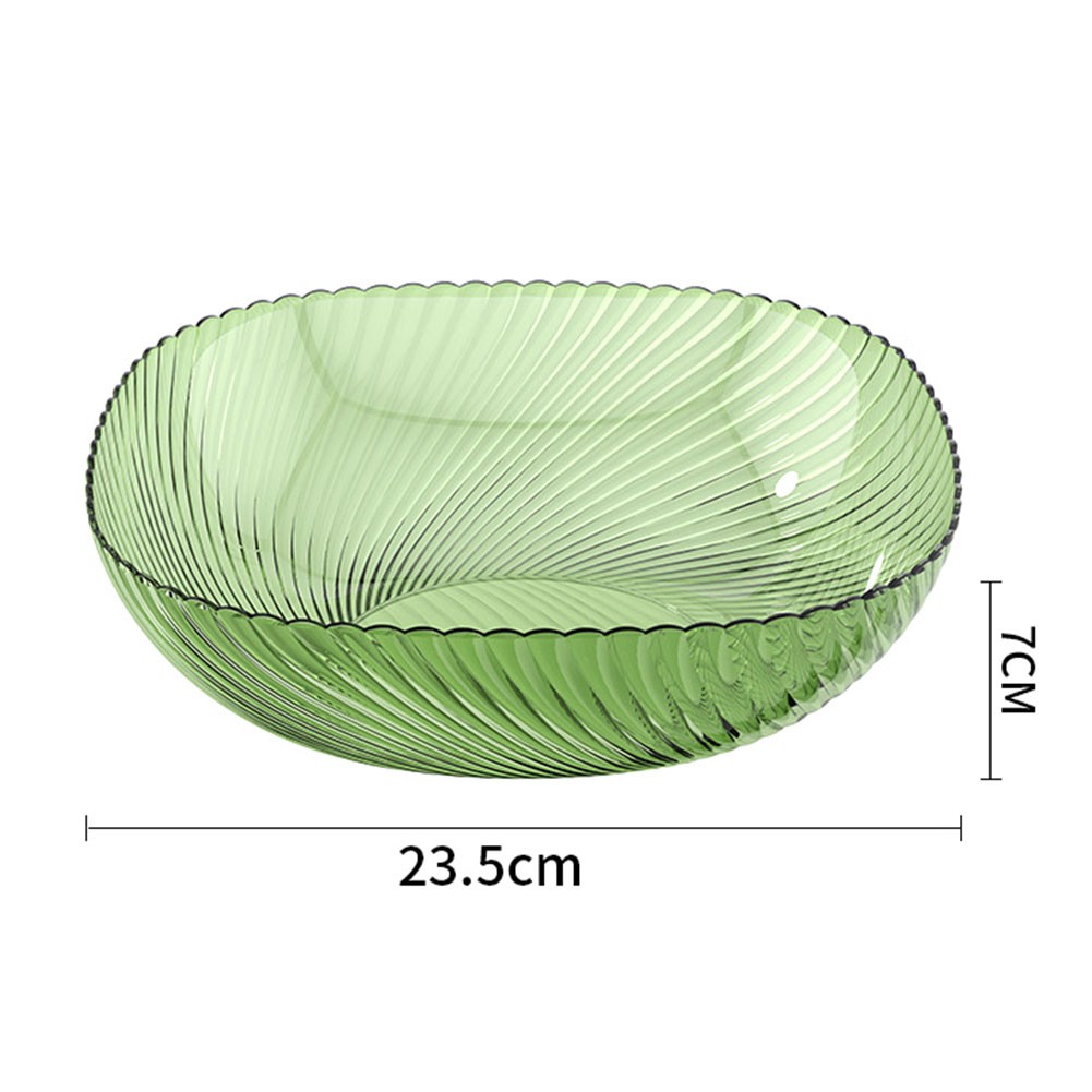 Convenient Stacking Reusable Fruit Dish Large Capacity Transparent Fruit Tray