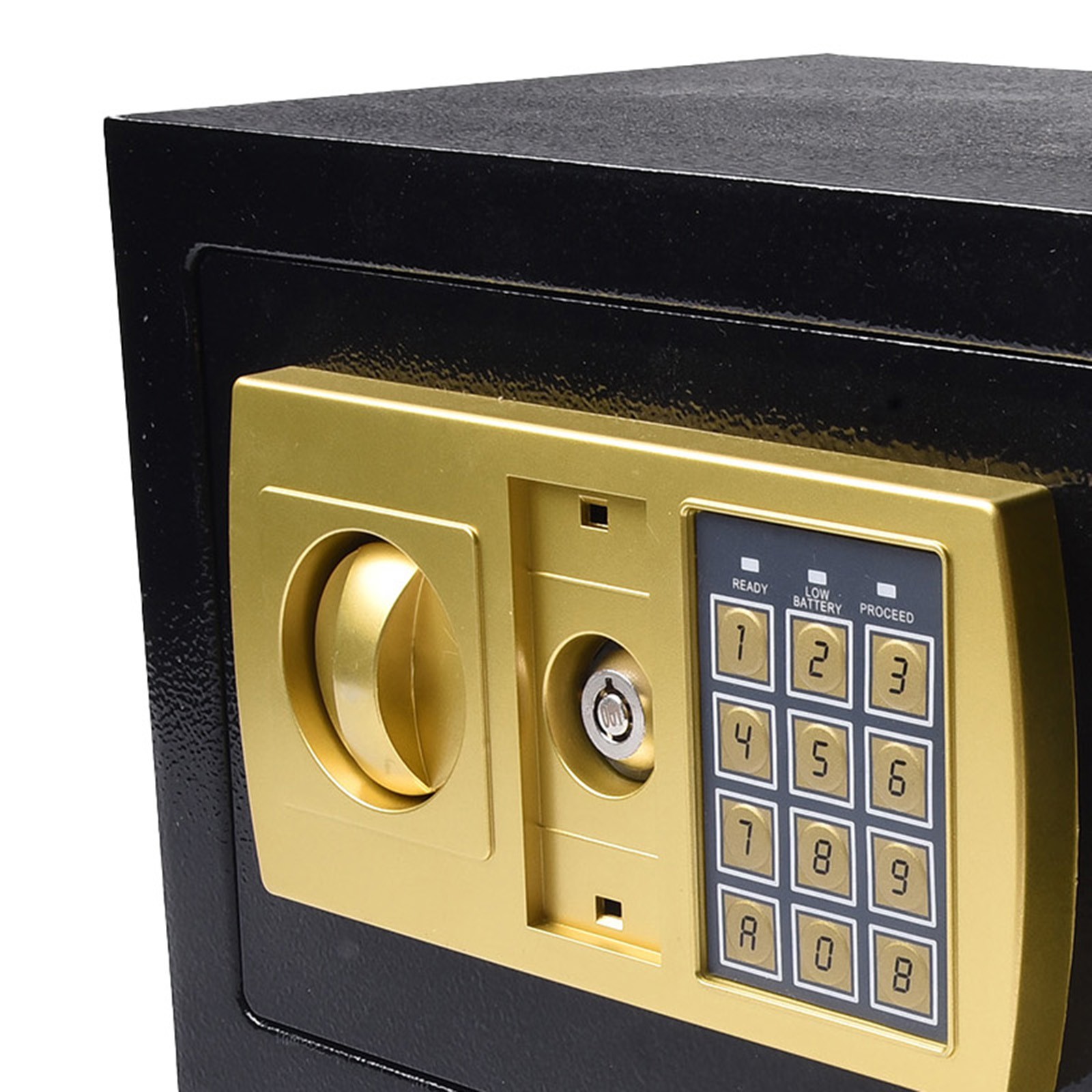 Small Fireproof Safe Box Waterproof Black Money Box Numeric Safe Savings - Picture 27 of 31
