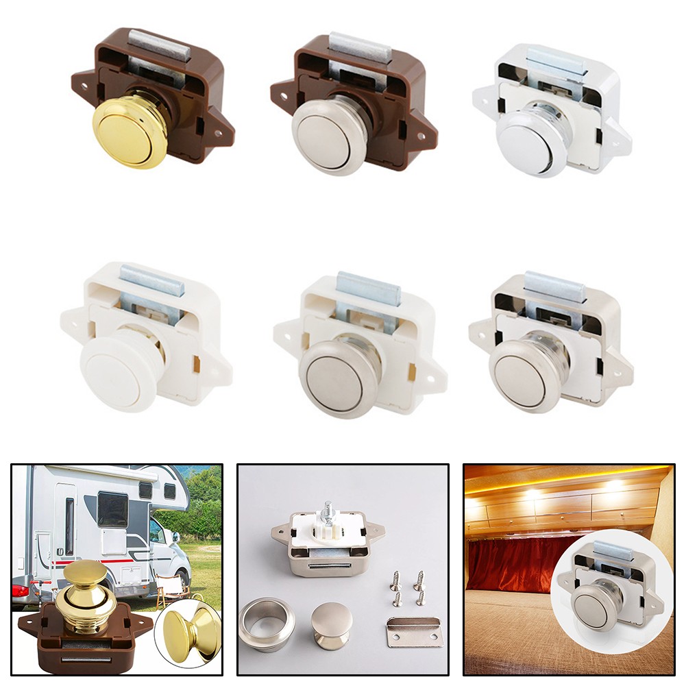 Drawer Push Button Modern And Simple Design Prevent Shaking RV Caravan ...