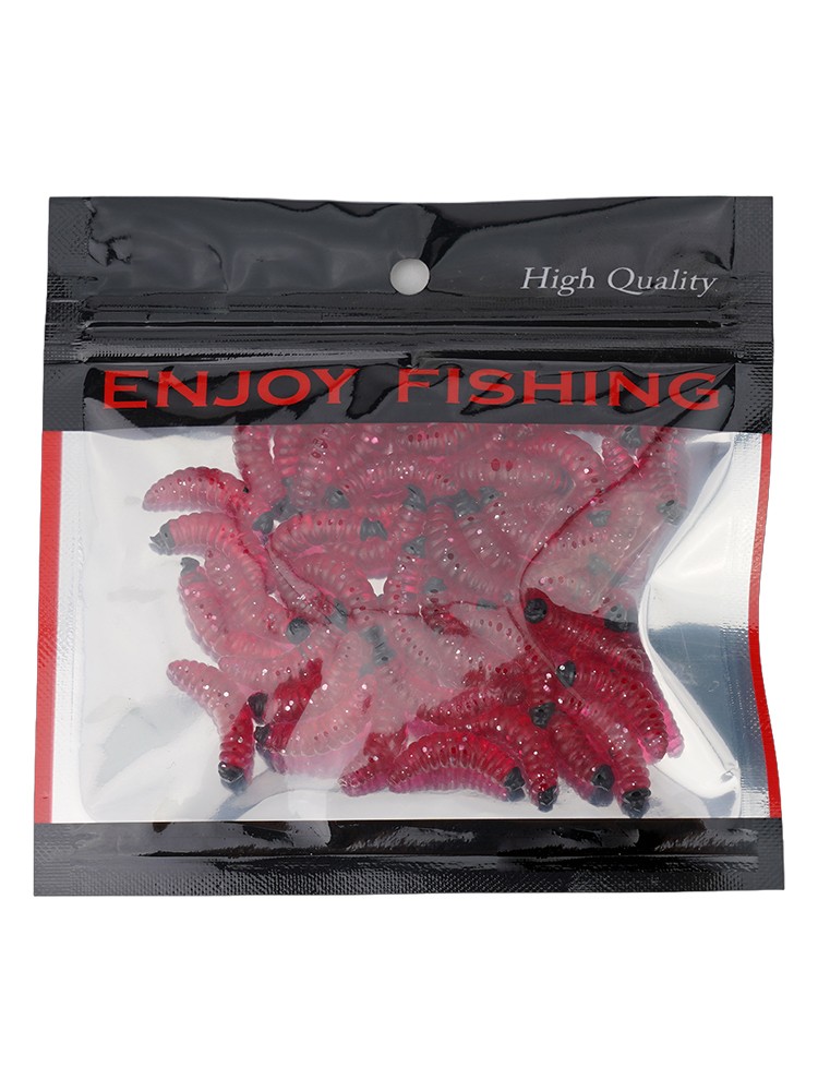 50 pz esche morbide vermi bagliosi gamberetti perfette per la pesca in acque pro - Picture 21 of 50