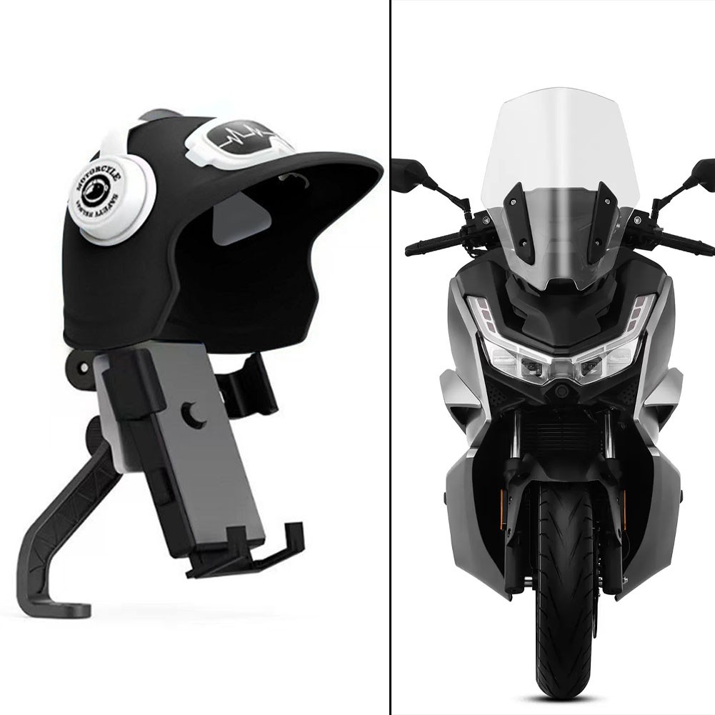 Abri de guidon moto contre la pluie et l'ombrage largement applicable - Photo 27 sur 35