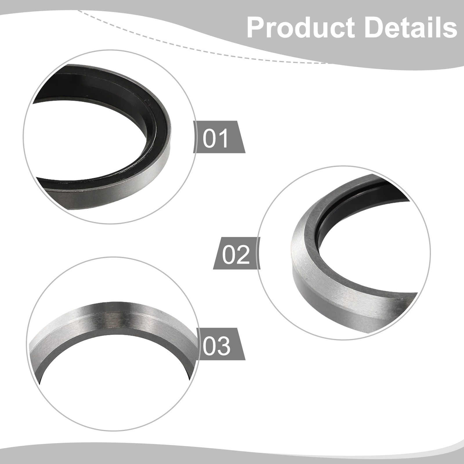 thumbnail image 2 of Headset Bearing Bicycle Bike 1-1/2" ACB518K 40x51.8x8 36°/45° MH 2 of 14