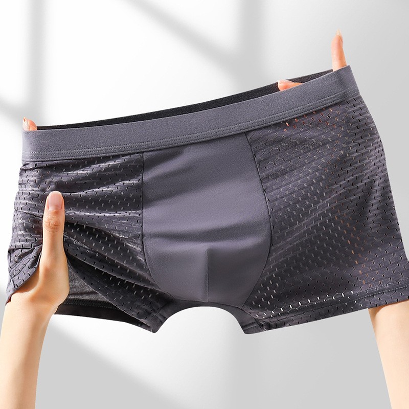 Stay Fresh and Comfortable with Moisture Wicking Ice Silk Boxer Briefs