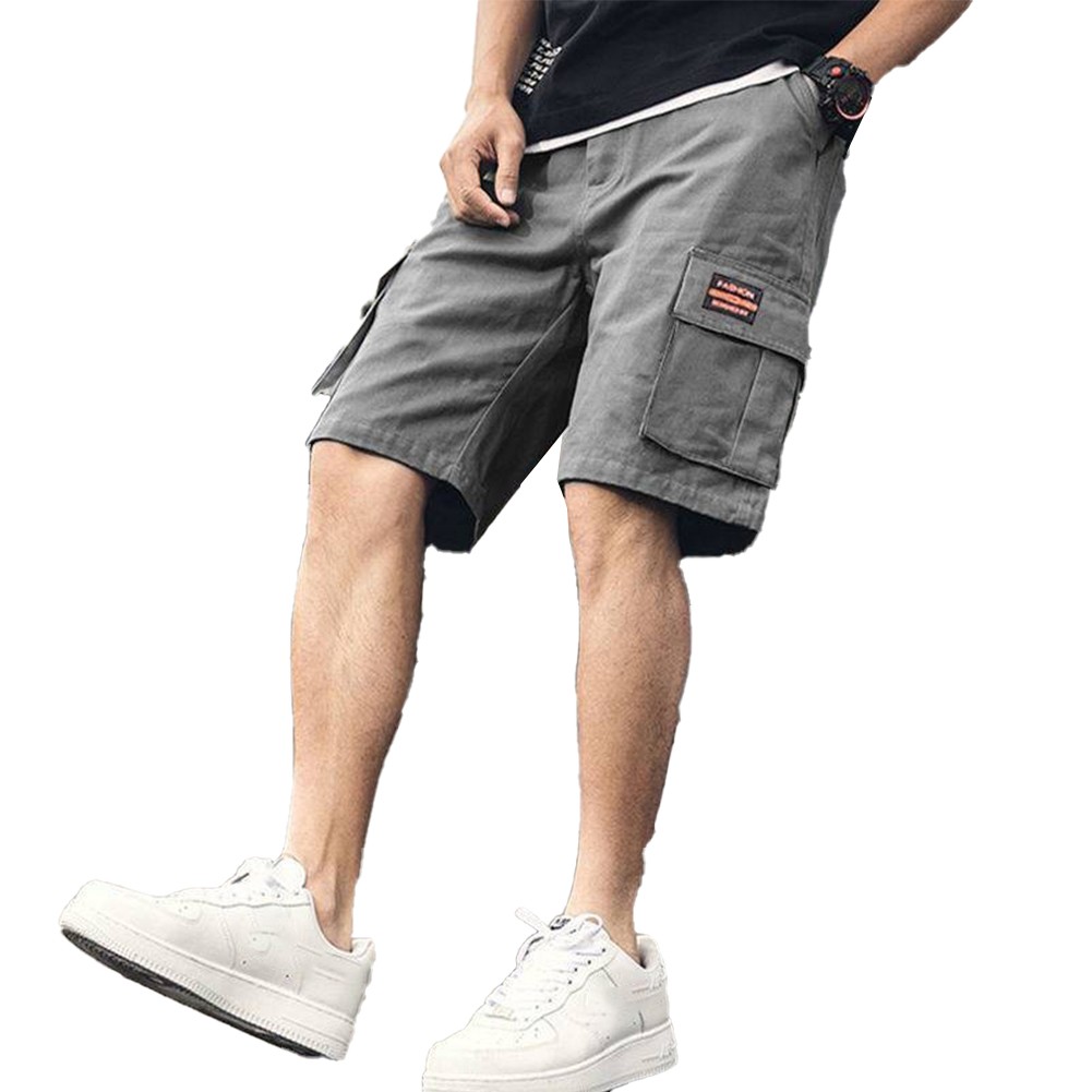 Pantaloncini corti uomo nuovi da trekking estivi allenamento spiaggia cargo casu - Foto 13 di 31
