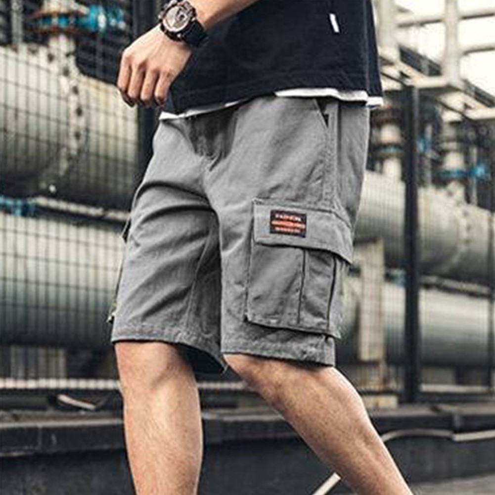Pantaloncini corti uomo nuovi da trekking estivi allenamento spiaggia cargo casu - Foto 16 di 31