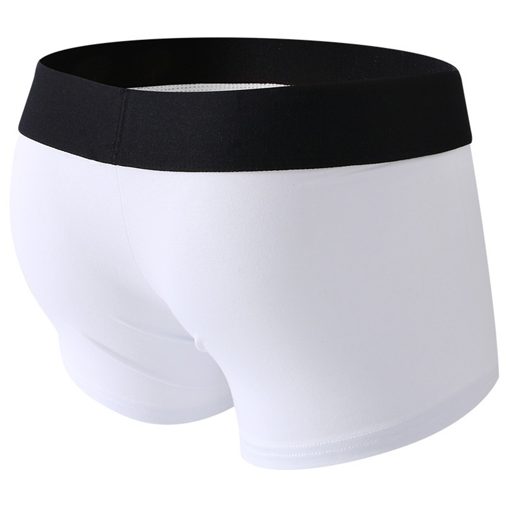Breathable Low Waist Men's Cotton Underwear Boxer Briefs with Sexy Hole - Picture 13 of 22