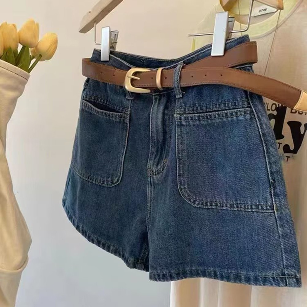 High Quality Womens Short Womens Simple Short vendre Double High Hot Pocket Simple