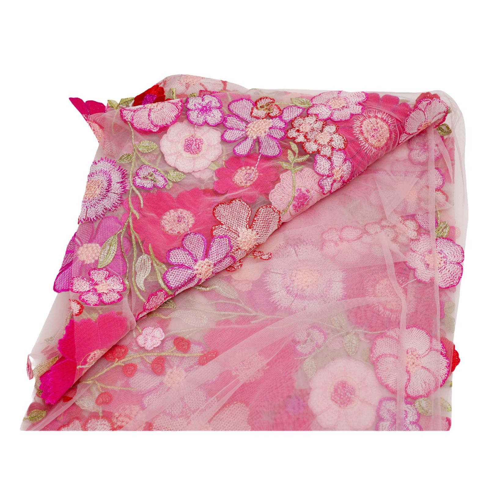 Vente en gros Tissu vêtement dentelle tissu dentelle motif fleurs contenu du paquet