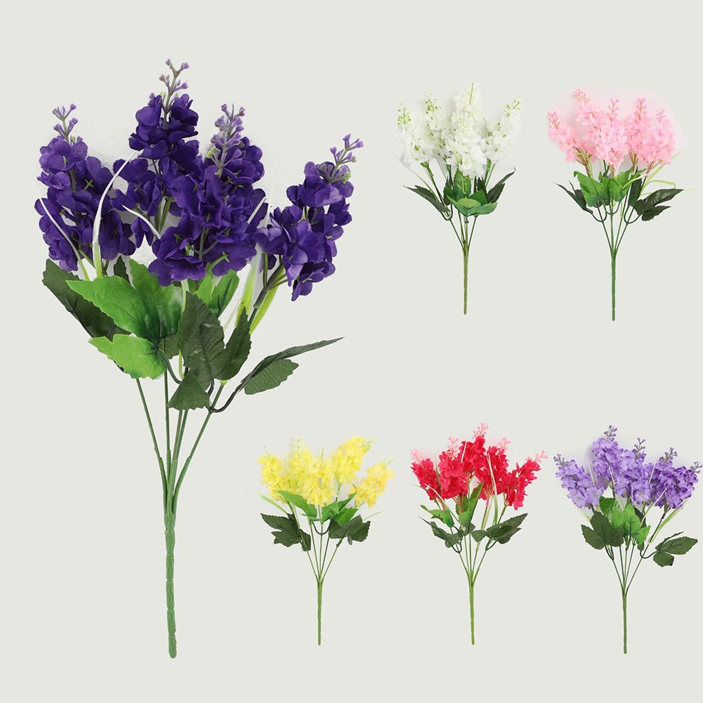 Amarillo Morado Claro Aspecto Realista Seda Alta Calidad Decoración de Boda - Imagen 18 de 30