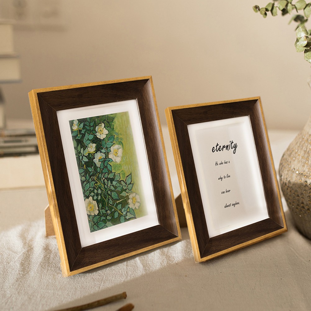 Sleek Resin Frame Perfect for 6x8 inch Pictures Great Home Decor Addition - Picture 2 of 30
