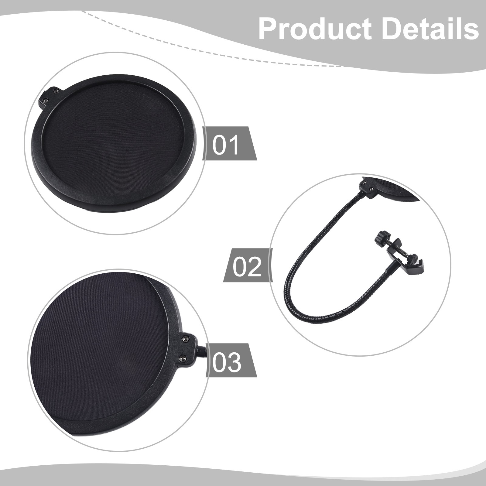 Microphone coupe-vent premium pare-brise am��liorant l'exp��rience d'enregistrem - Zdjęcie 16 z 35