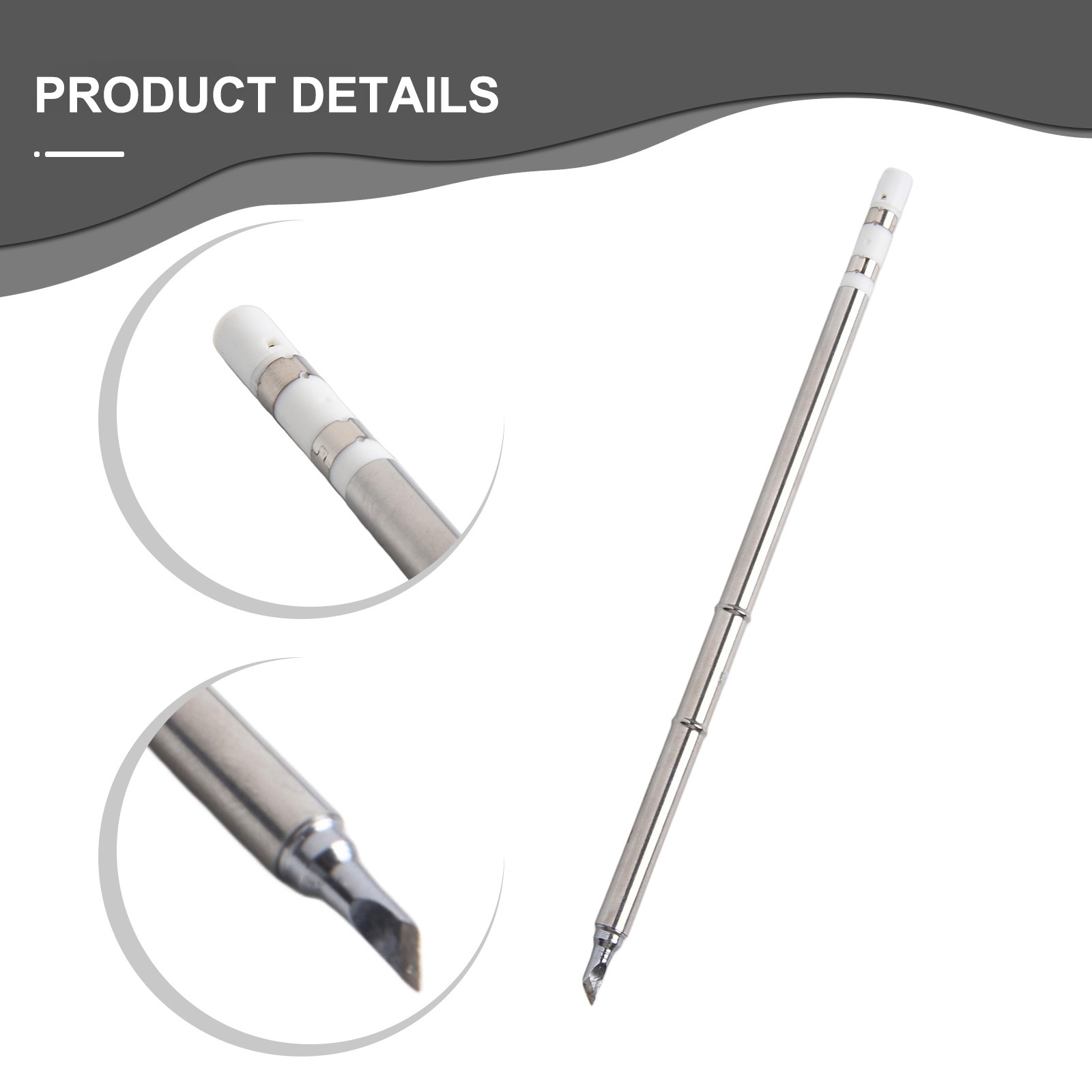 Sliver Curved Soldering Tip for T12 Heating Core Environmentally Friendly