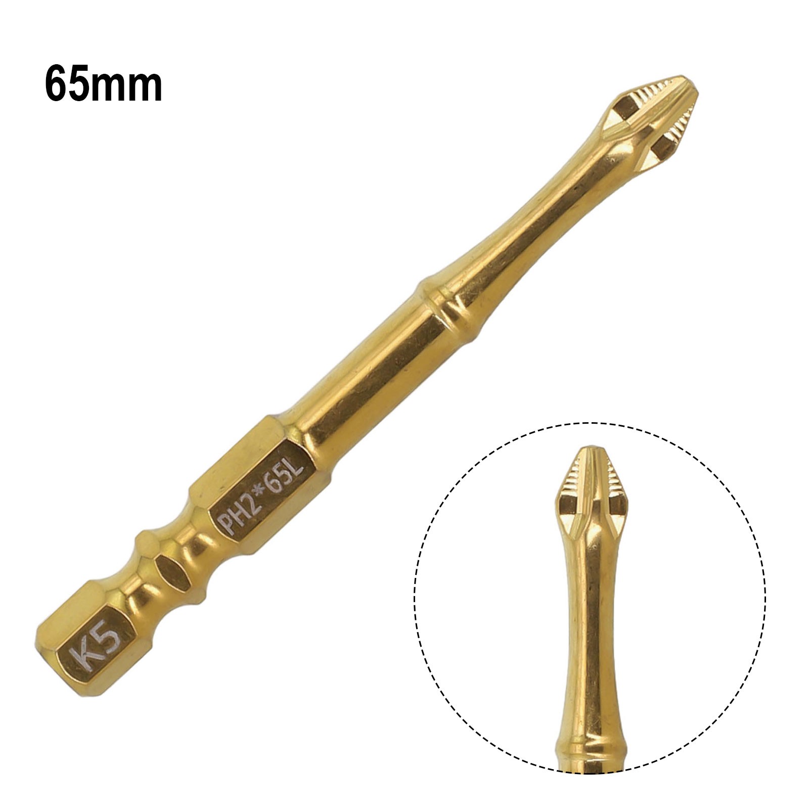 Non-slip K5 PH2 Magnetic Batch Head Cross Screwdriver Hardness Drill Bit - Picture 37 of 84