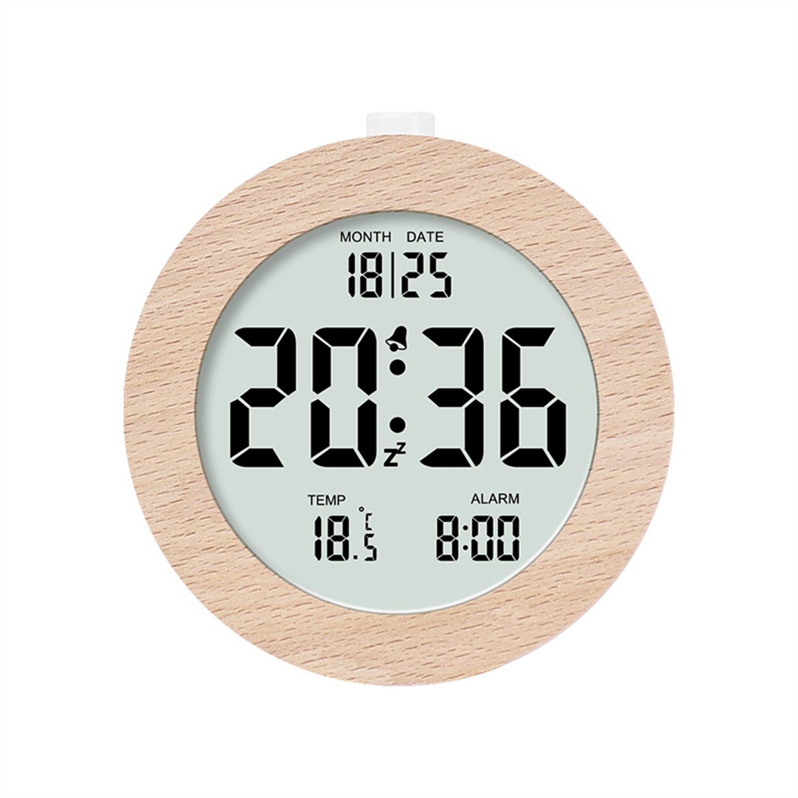 Wecker LED Holz tragbar leise Raffinesse batteriebetrieben - Bild 13 von 31