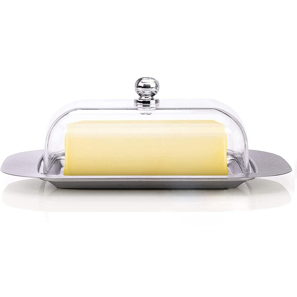Butter Dish Multi-purpose Usage Brushed Stainless Steel Dishwasher Safe - Picture 24 of 29