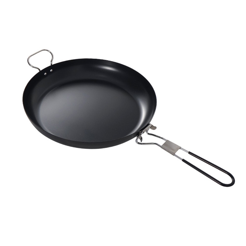 Antihaft Bratpfanne mit klappbarem Griff perfekt für Outdoor Camping Kochgeschi - Bild 29 von 36