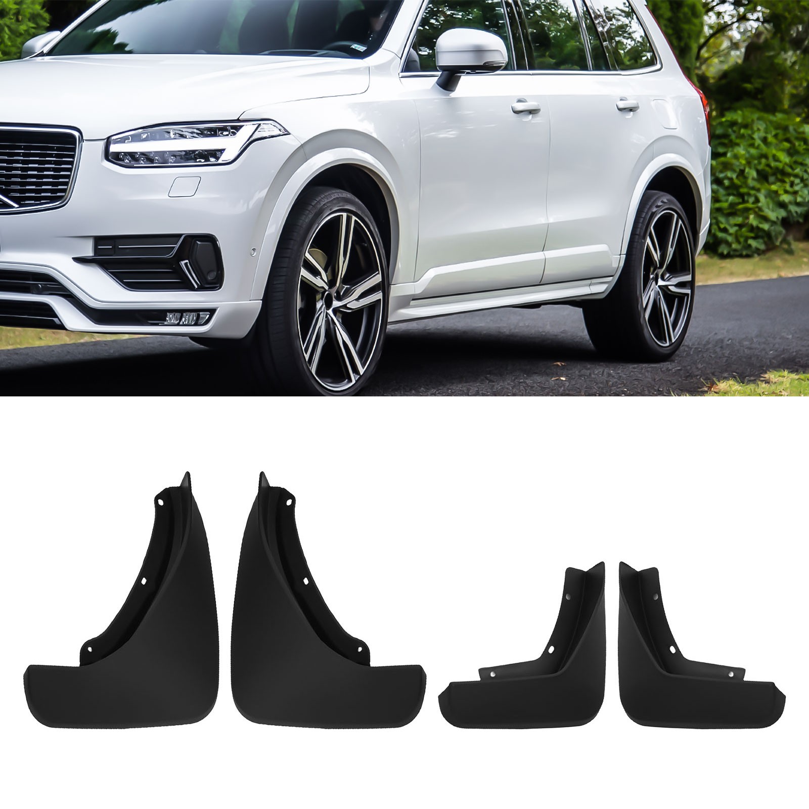 Indoor Office Mud Flaps Splash Guard Accessories Front + Rear Replacement
