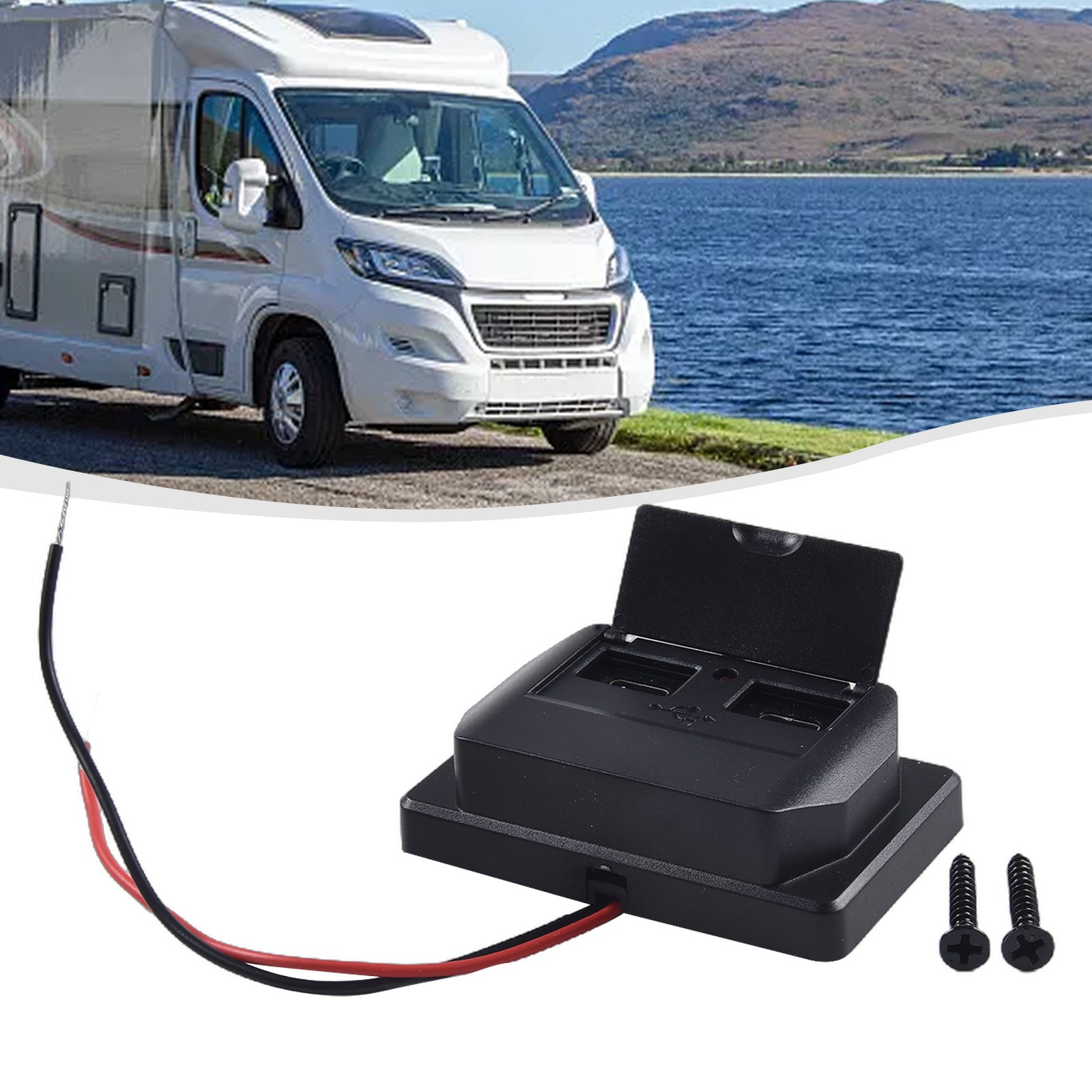 Prise chargeur voiture moto camping car bateau moto camping car large compatibil - Photo 16 sur 39