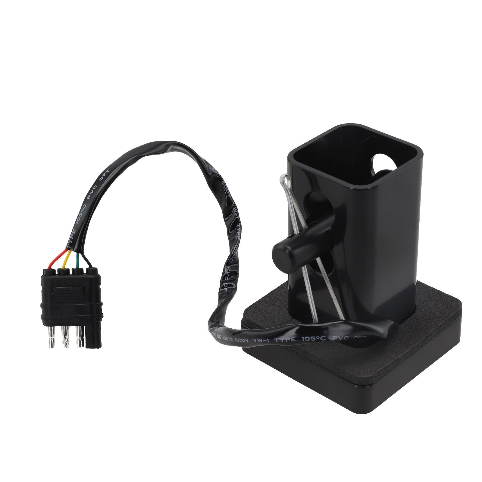 Premium ABS Material on 2'' Trailer Hitch Receiver Cover with LED Brake Lights - Picture 24 of 46