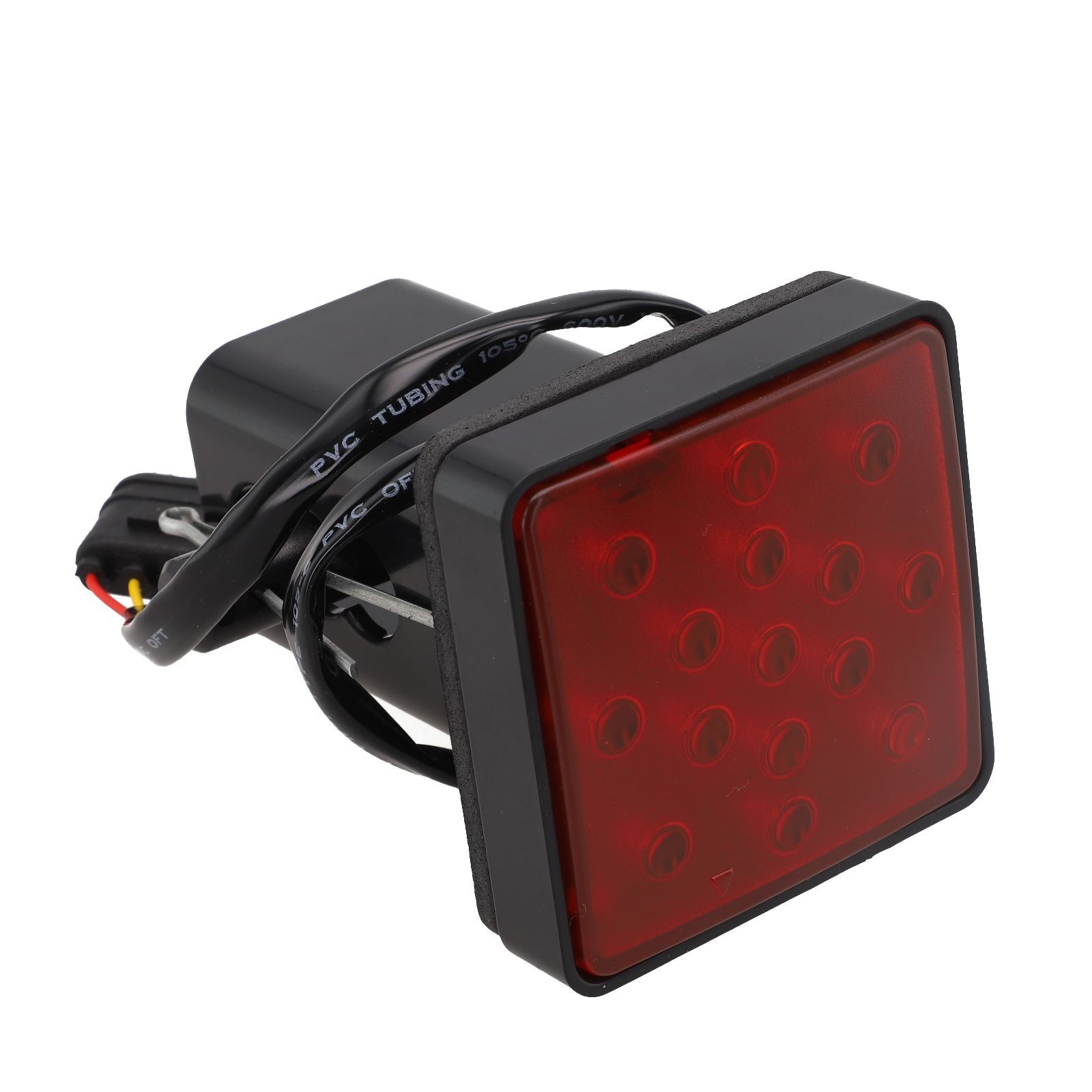 Premium ABS Material on 2'' Trailer Hitch Receiver Cover with LED Brake Lights - Picture 38 of 46