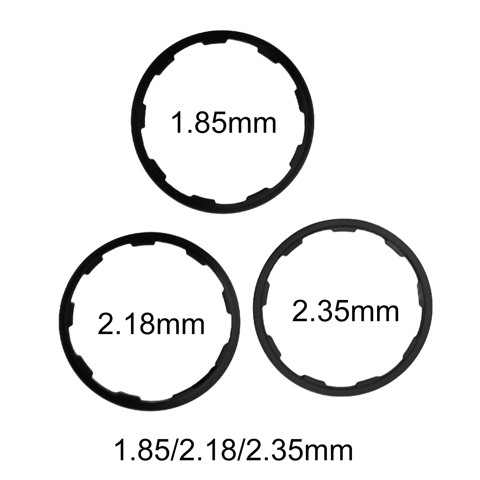 1/1.5/2/1.85/2.18/2.35mm Bicicleta Volante Cassette Junta Espaciador Bicicleta Buje Arandela - Imagen 41 de 48