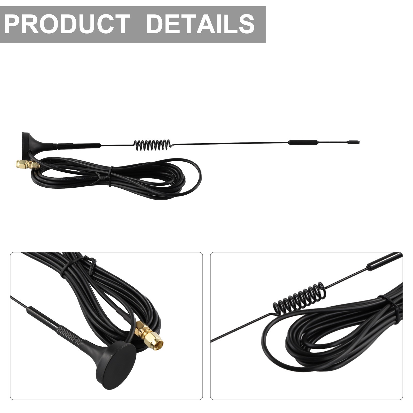 Antenna+Adapter Antenna Kit 868MHz 915MHz Aerial W/ 3 Meter Cable Universial - Afbeelding 11 van 24