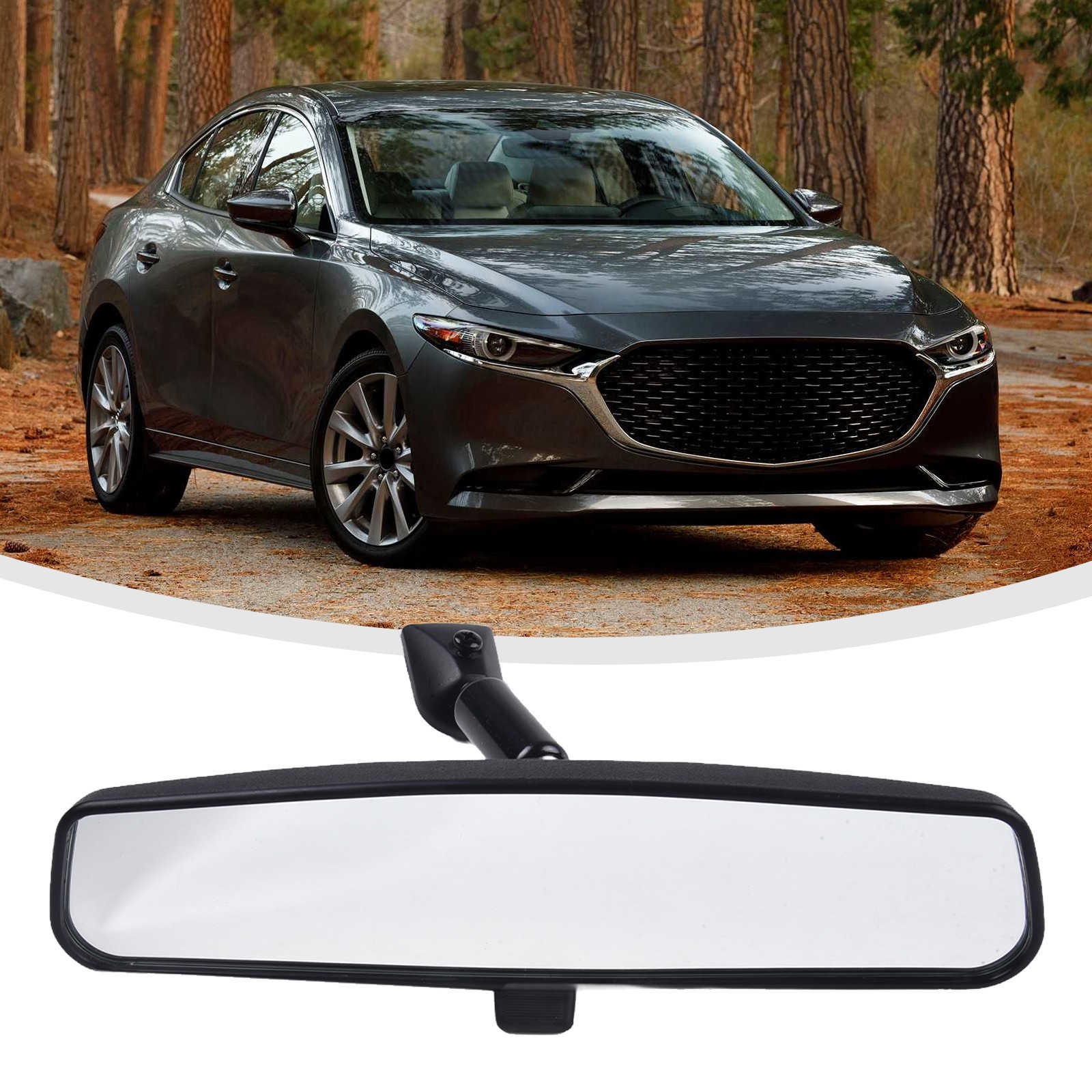 For Mazda Interior Rear View Mirror Replacement Part with OEM KD5369220B - Picture 9 of 12