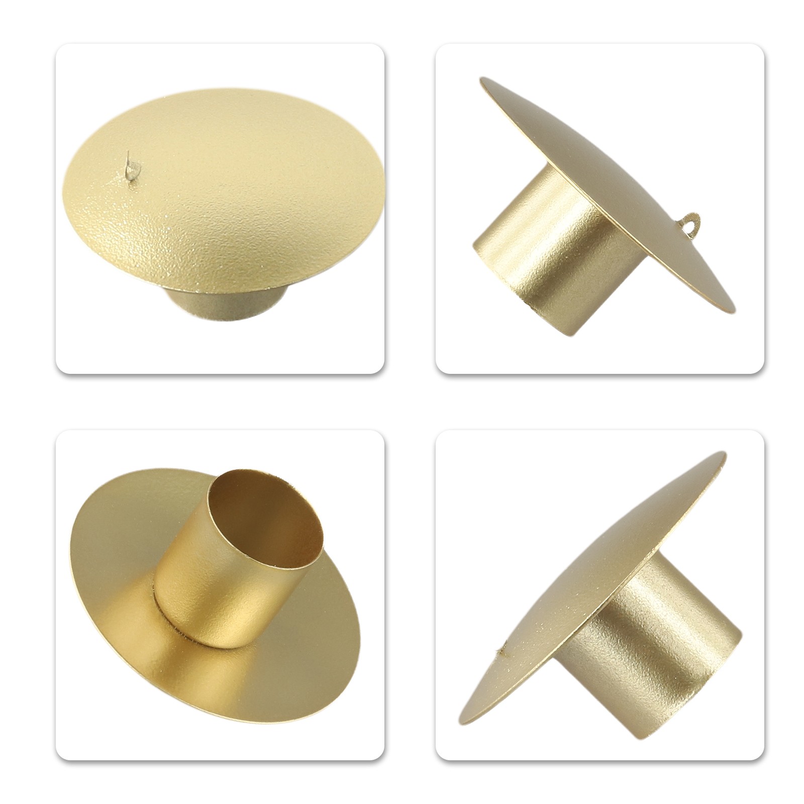 Candelabro de hierro forjado de una sola cabeza taza candelabro vela moda nuevo - Imagen 28 de 42