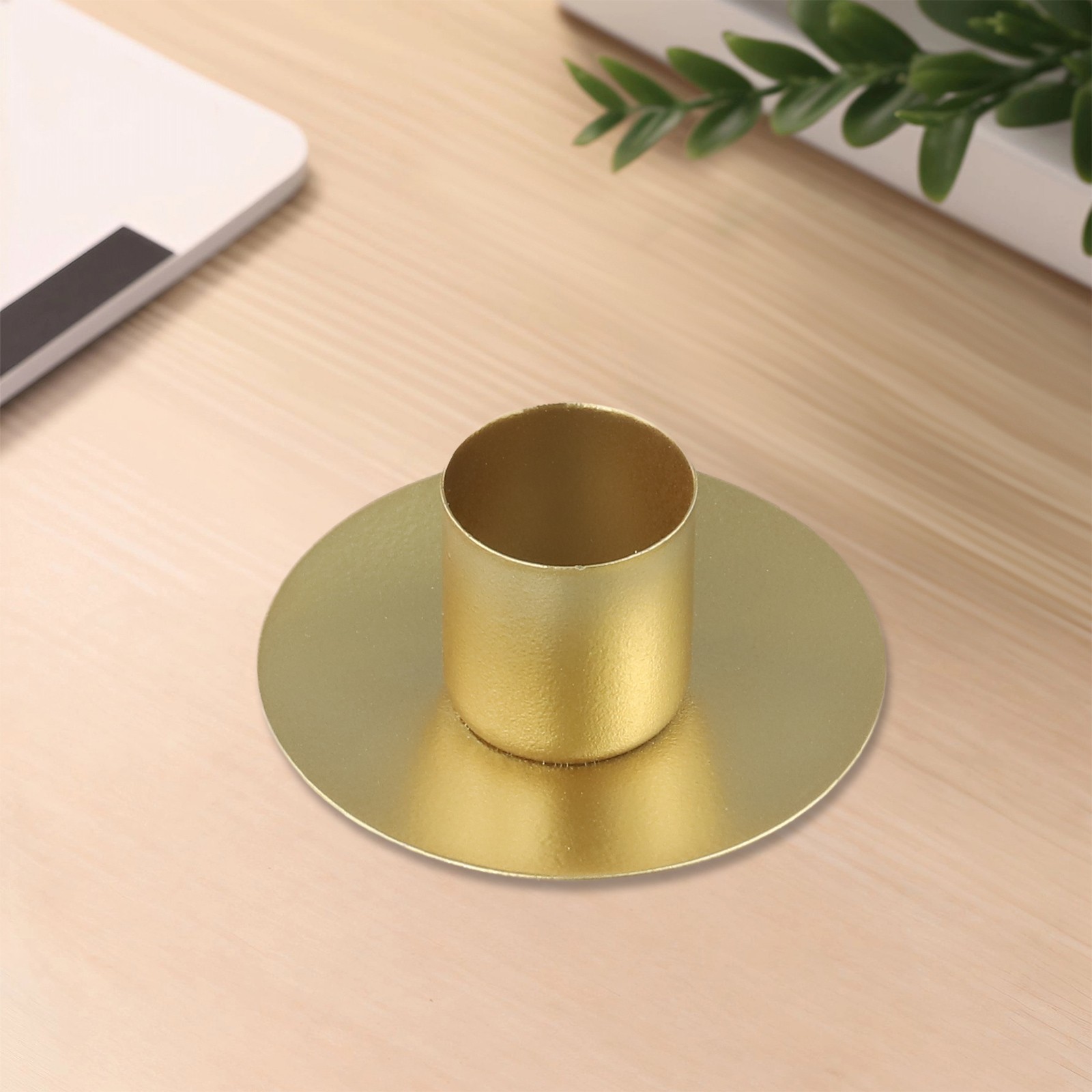Candelabro de hierro forjado de una sola cabeza taza candelabro vela moda nuevo - Imagen 31 de 42