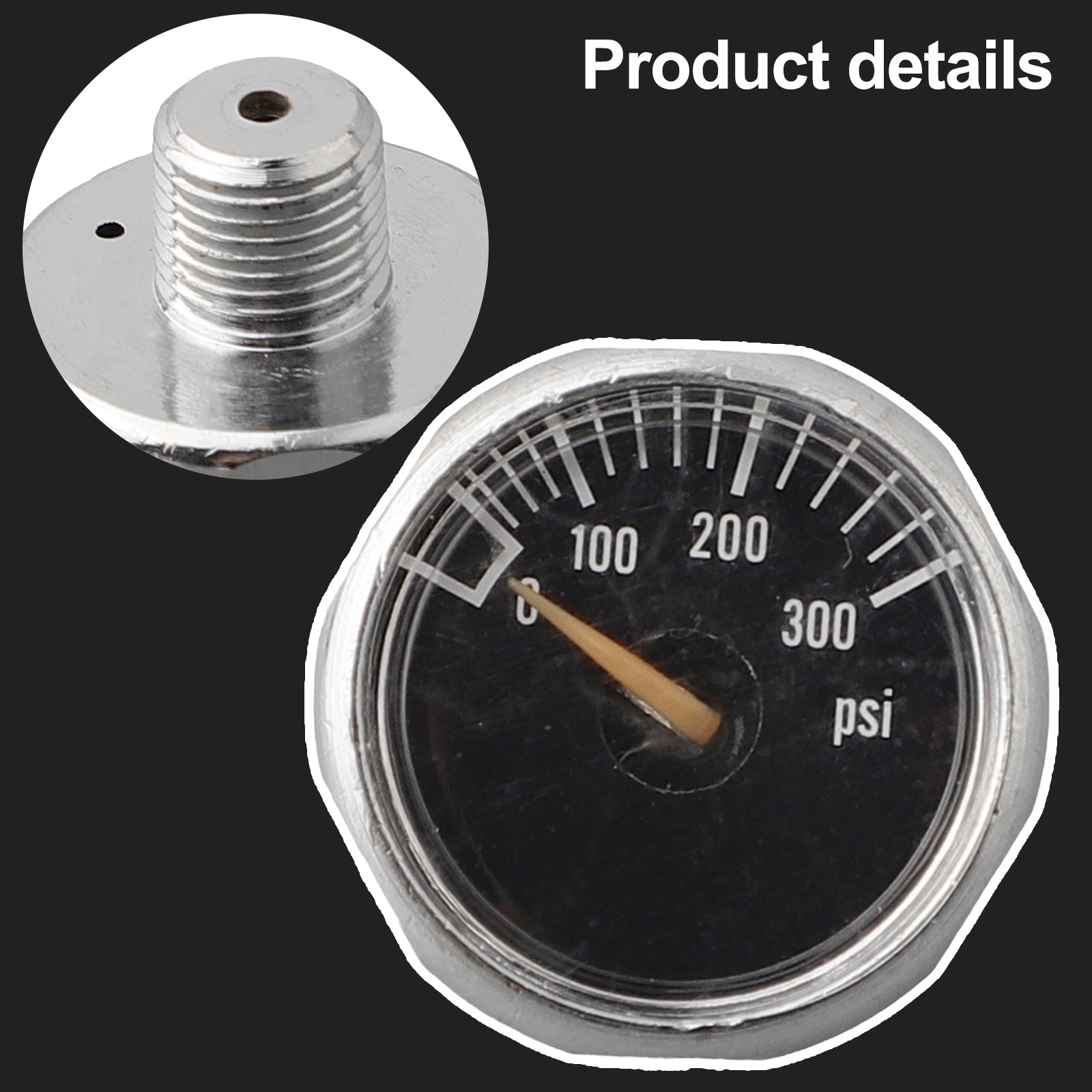 Manometer Meter Air Pressure Gauge 0-3500 0-6000psi Mini PCP Brand New