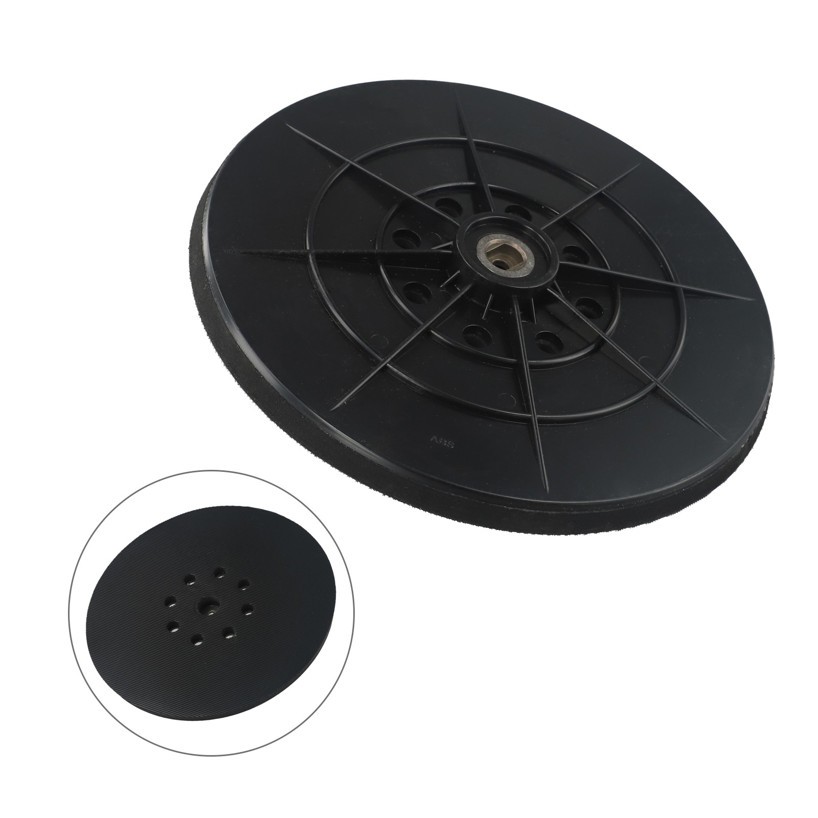 Sanding Disc Workshop Sponge 8-hole 9 Inch/215mm With 6mm Thread 1 Pcs