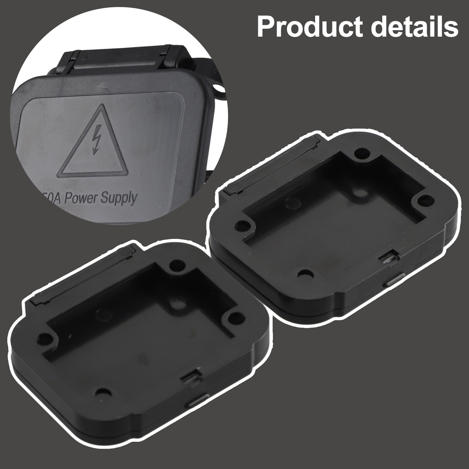 Neuf 50A for Anderson-Plug Montage Encastré Bracket-Panel Support Coque Caravane - Imagen 38 de 39