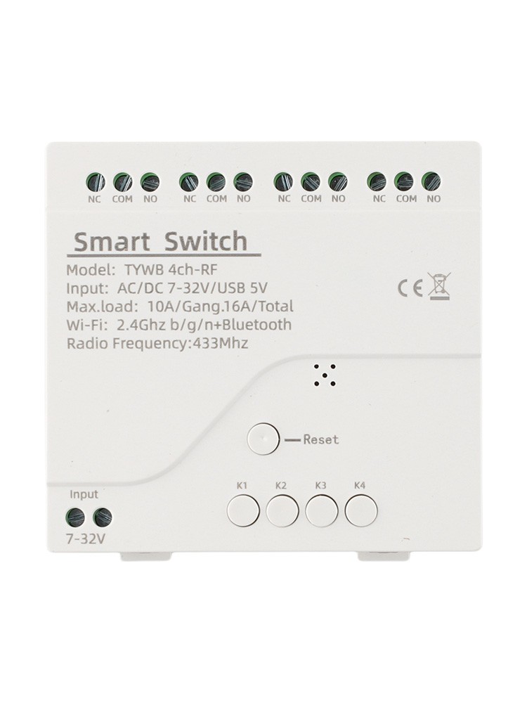 Smart For Tuya WIFI RF Control Module Switch 4CH Relay Module Switch