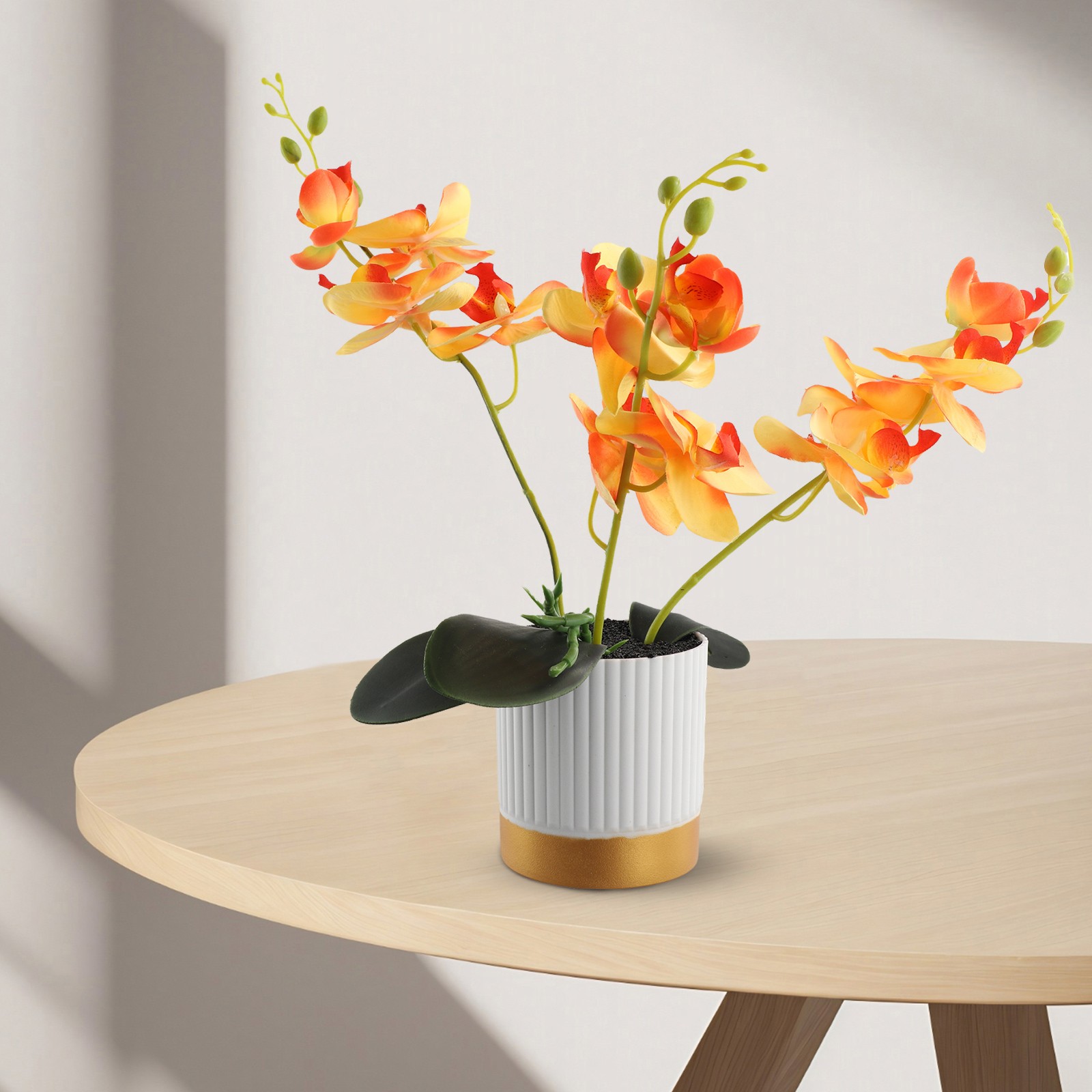 Realistic Phalaenopsis Bonsai Decoration Long lasting Artificial Orchid Flower - Picture 64 of 69