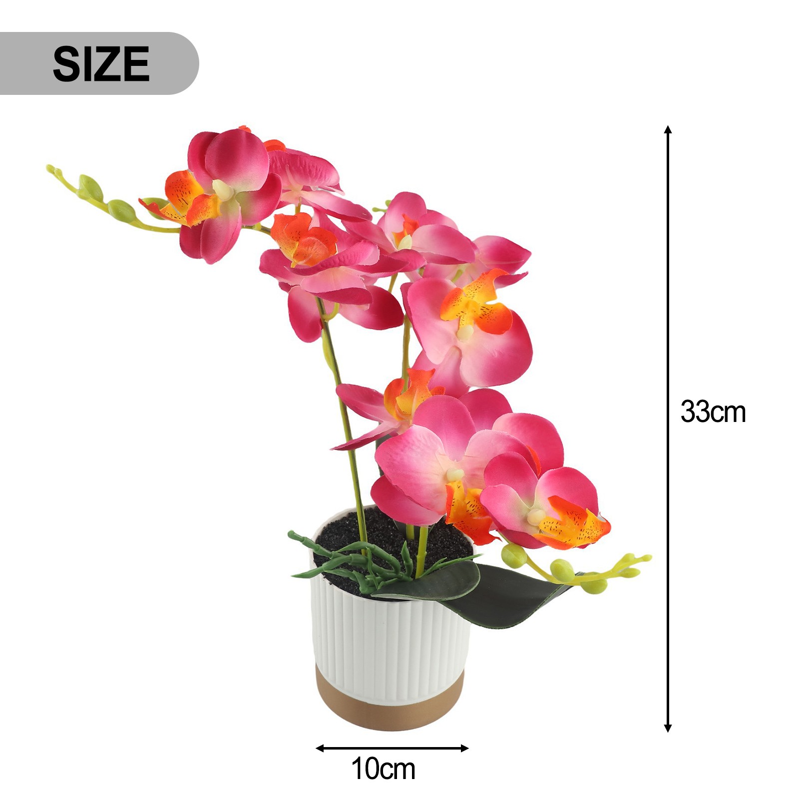 Realistic Phalaenopsis Bonsai Decoration Long lasting Artificial Orchid Flower - Picture 49 of 69