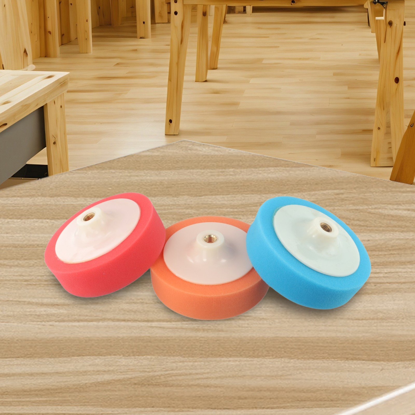 Polishing Heads Roundness Sponge Foam Buffing Wheel 14MM Thread Buffing