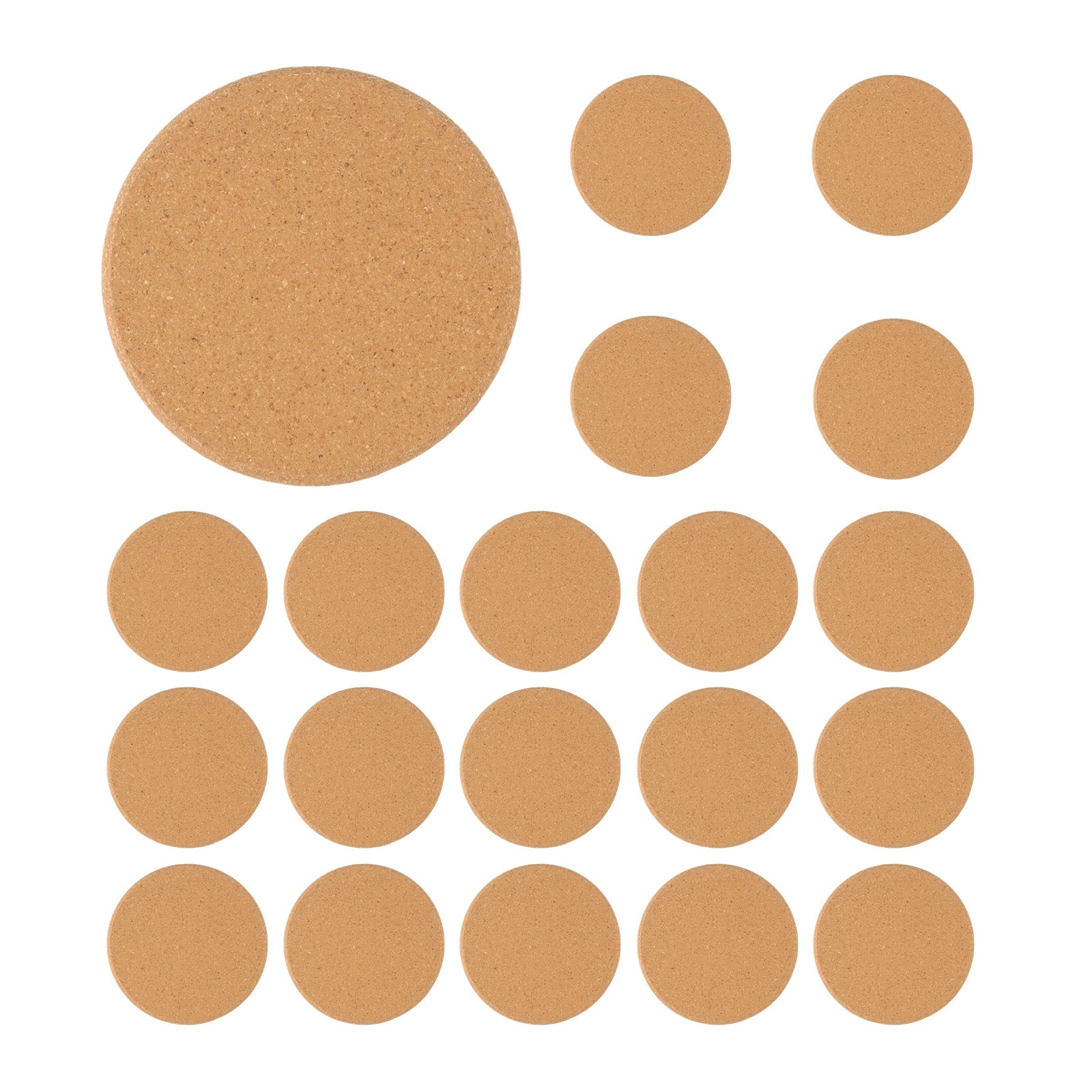 Protégez vos liquidation meubles avec des sous-verres en liège dosette ronde en bois naturel