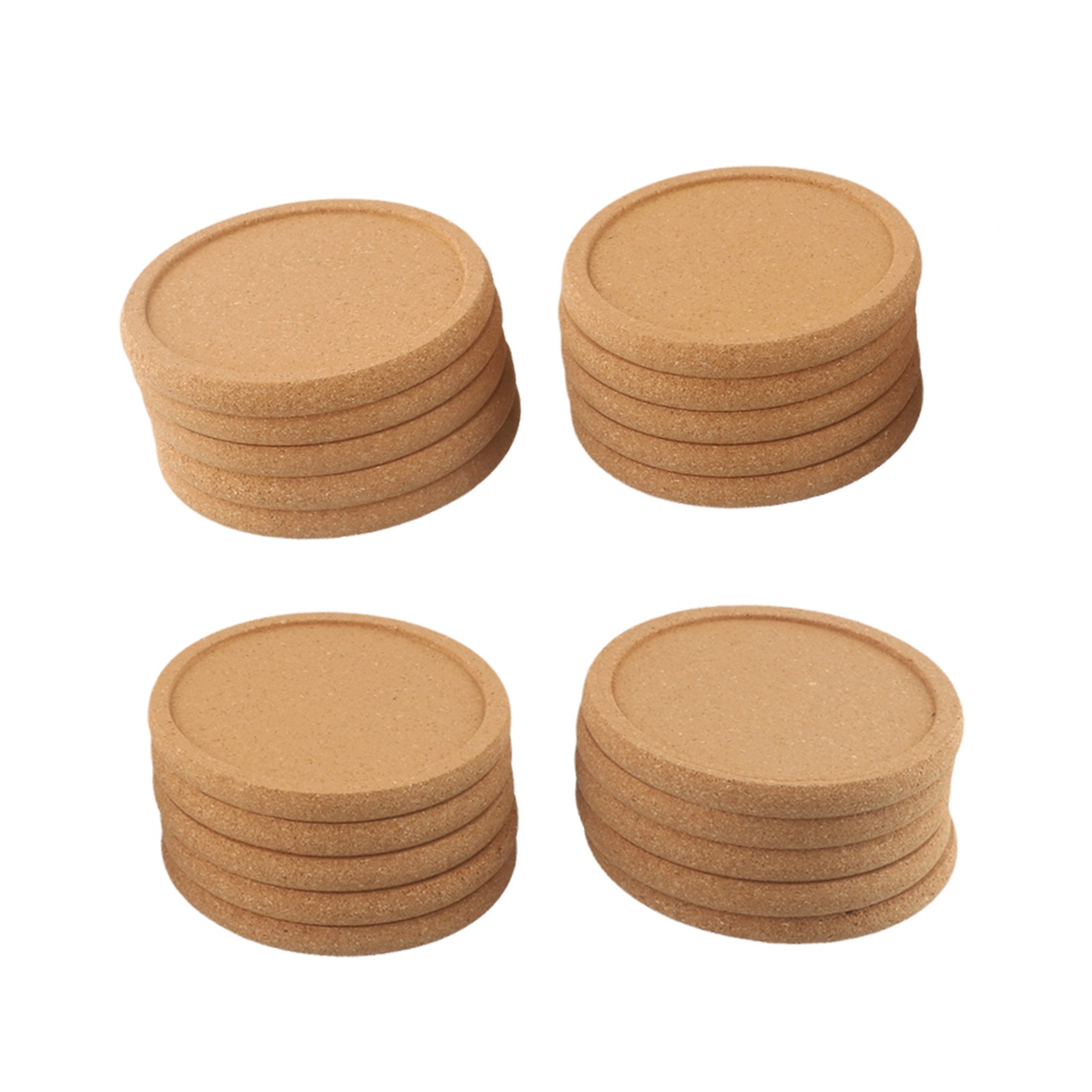 Protégez vos vendre meubles avec des sous-verres en liège dosette ronde en bois naturel