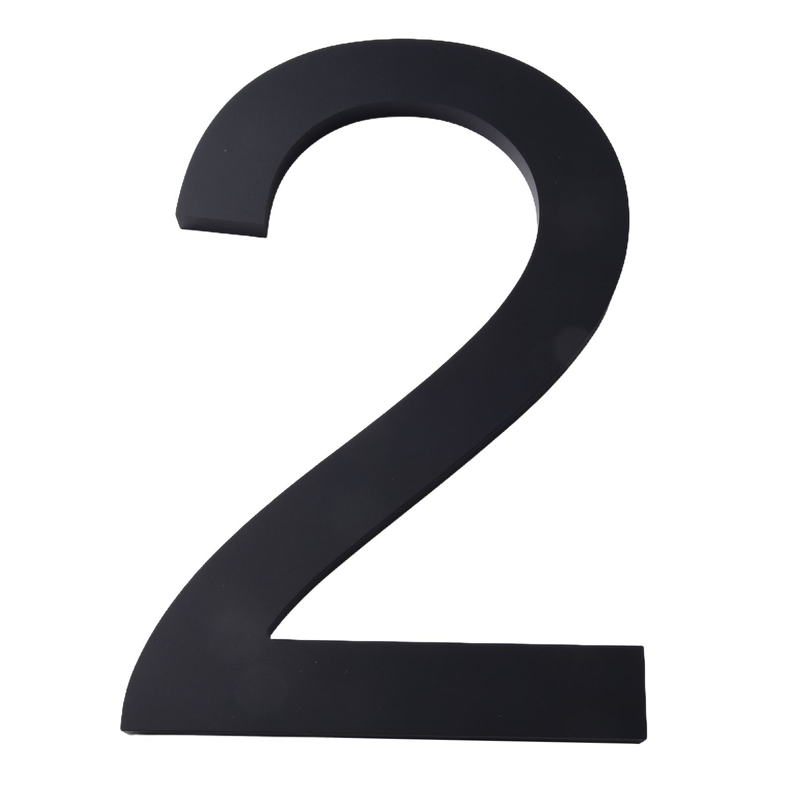 House Number Modern Floating ABS Black Shadow Garage Gate House Numbers Large - Picture 25 of 28