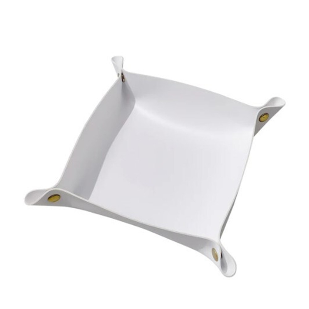 Elegant Foldable Leather Tray for Organizing Keys Jewelry and Earphones - Picture 23 of 40