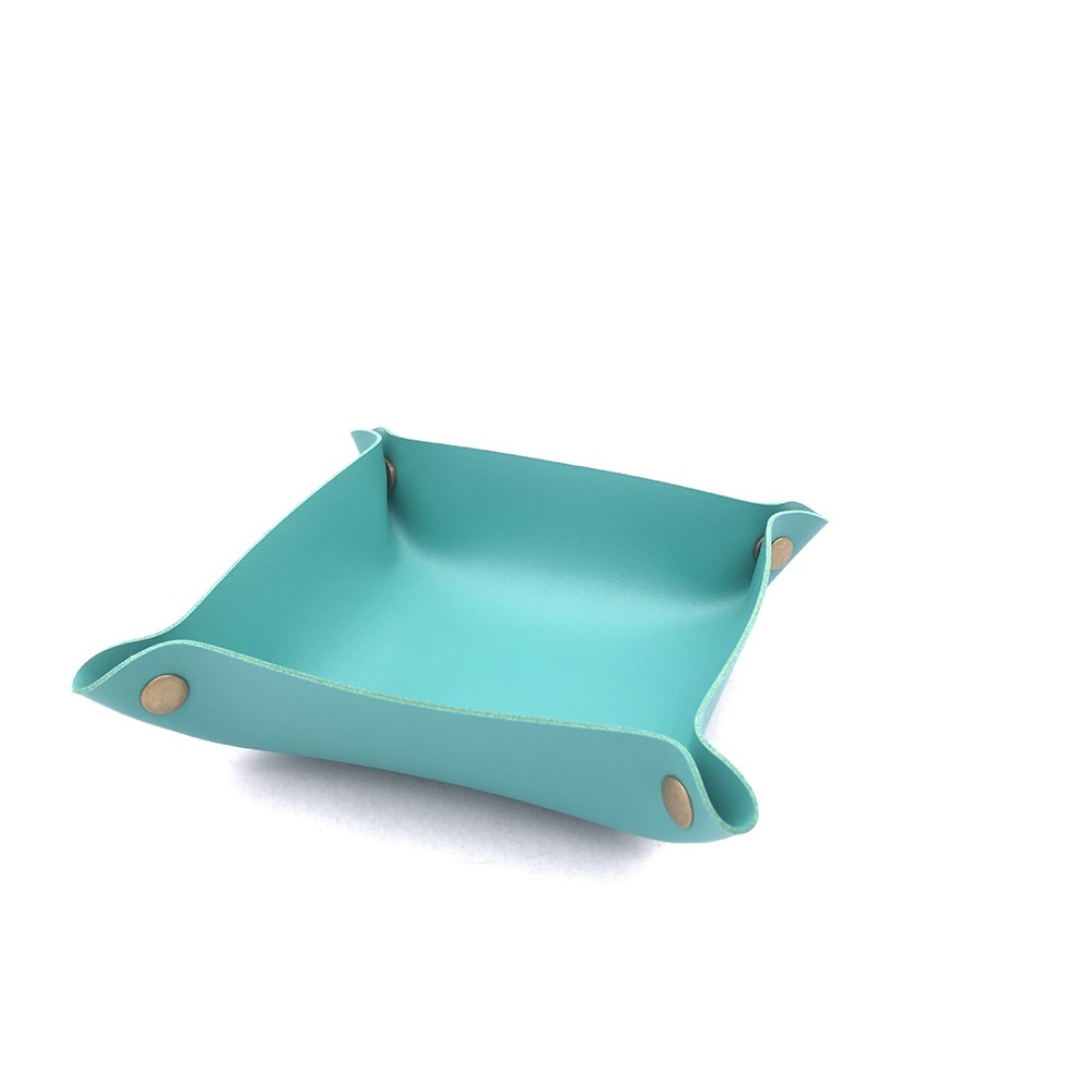 Elegant Foldable Leather Tray for Organizing Keys Jewelry and Earphones - Picture 27 of 40
